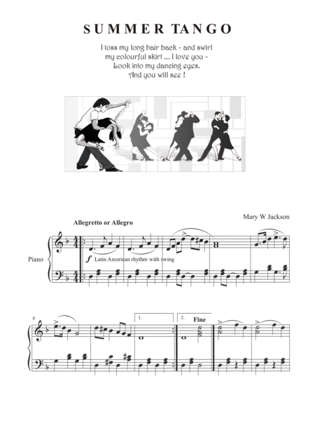 Summer Tango Sheet Music