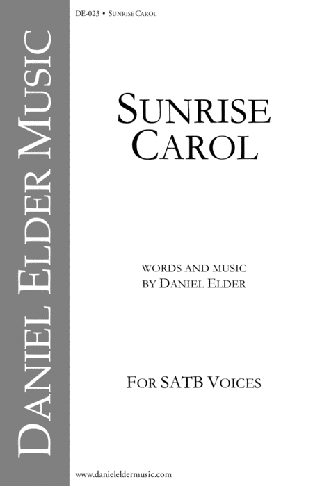 Free Sheet Music Sunrise Carol
