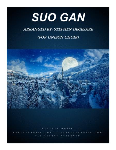 Free Sheet Music Suo Gan For Unison Choir