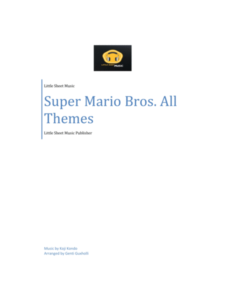 Super Mario Bros All Themes Piano Solo Sheet Music