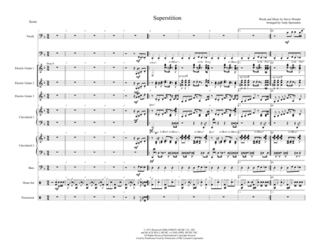 Superstition Full Score Sheet Music