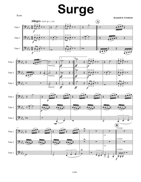 Free Sheet Music Surge