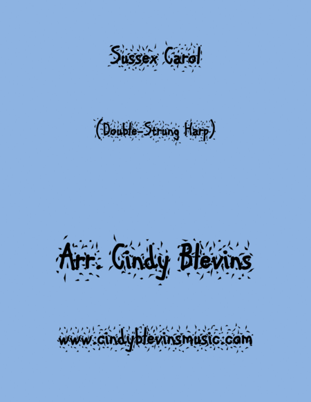 Free Sheet Music Sussex Carol Arranged For Double Strung Harp From My Book Winterscape For Double Strung Harp