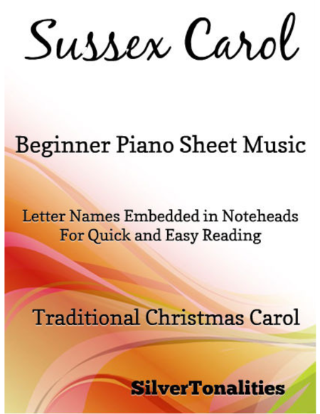 Sussex Carol Beginner Piano Sheet Music Sheet Music