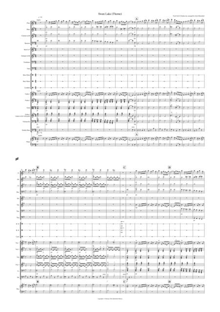 Swan Lake Theme For School Orchestra Sheet Music