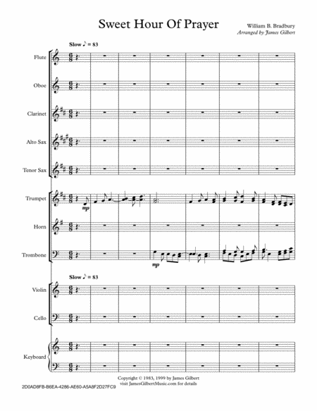 Sweet Hour Of Prayer Ie015 Sheet Music