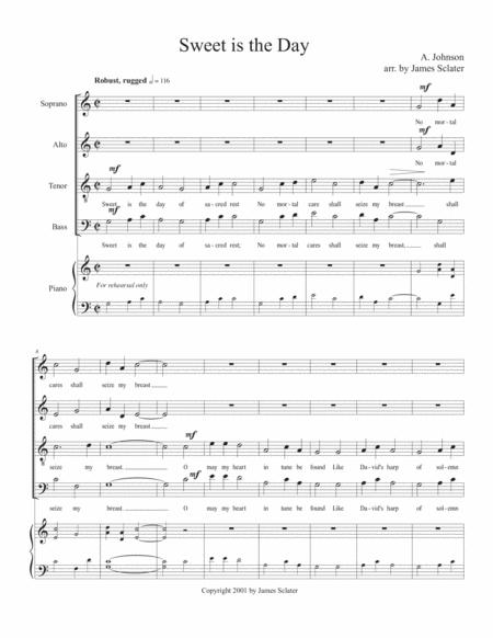 Sweet Is The Day Sheet Music