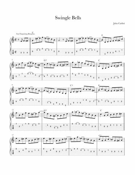 Free Sheet Music Swingle Bells