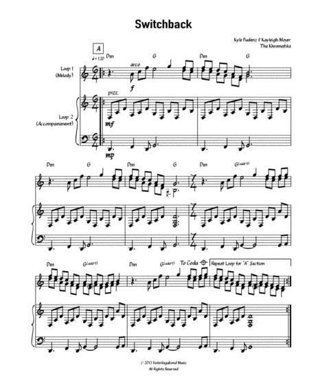 Switchback By The Khromatiks For Electric Violin Loop Station Sheet Music