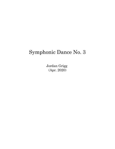 Symphonic Dance No 3 Sheet Music