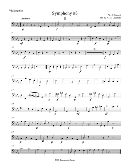 Free Sheet Music Symphony 3 Movement Ii