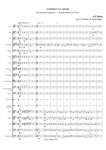 Symphony In E Minor 1st Movement Sheet Music