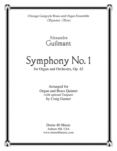 Free Sheet Music Symphony No 1 For Organ And Orchestra