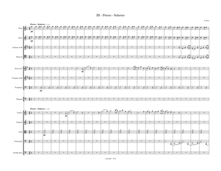 Symphony No 1 In C Iii Presto Scherzo Sheet Music