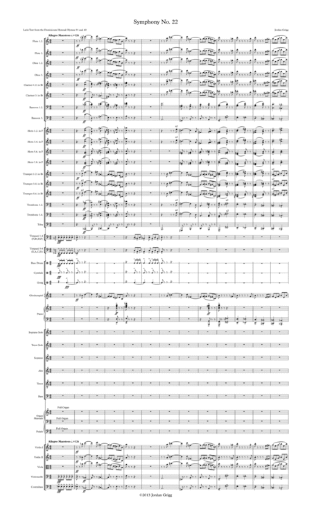 Symphony No 22 Score And Parts Sheet Music