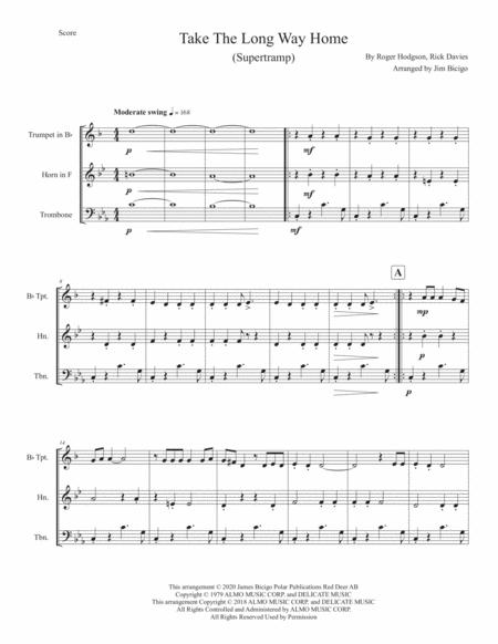 Take The Long Way Home Sheet Music