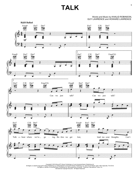 Free Sheet Music Talk