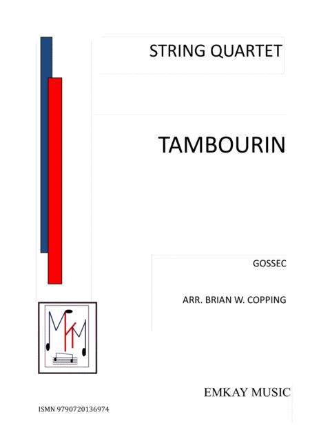 Tambourin String Quartet Sheet Music