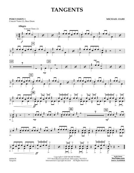 Free Sheet Music Tangents Percussion 1