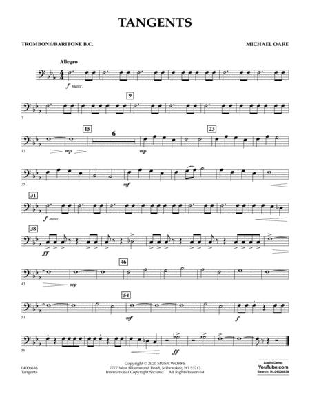 Free Sheet Music Tangents Trombone Baritone B C