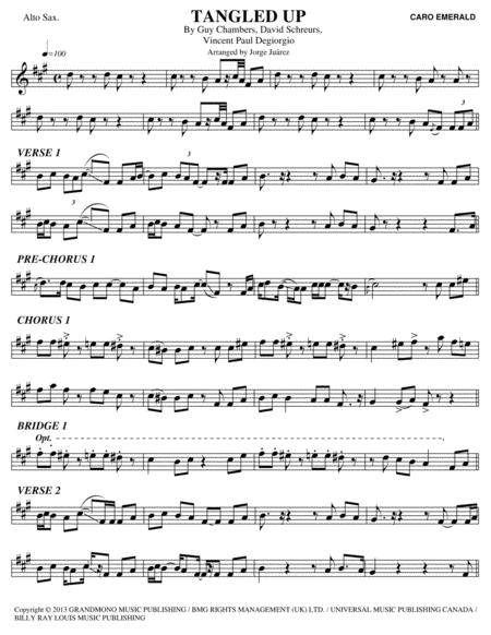 Tangled Up Alto Sax Sheet Music