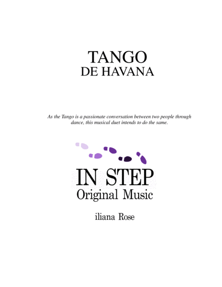 Tango De Havana Clarinet Duet Sheet Music