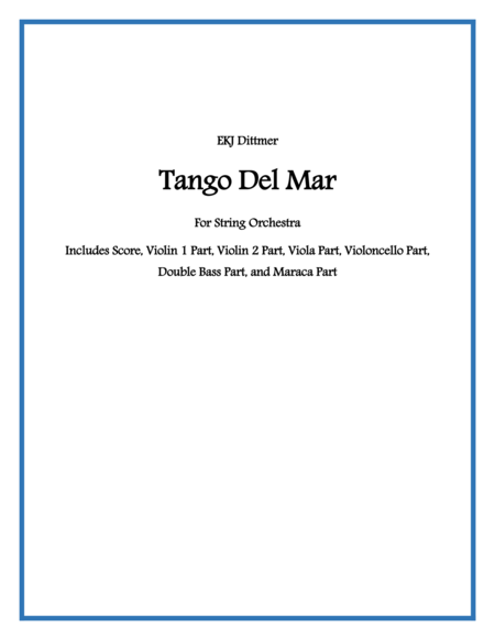 Tango Del Mar Sheet Music