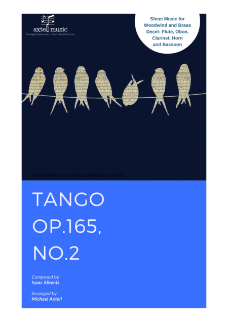 Free Sheet Music Tango Op 165 No 2 Isaac Albeniz