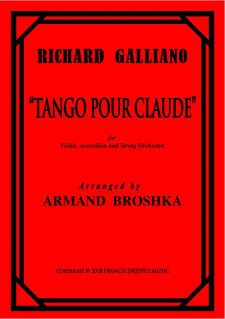 Tango Pour Claude Richard Galliano Sheet Music