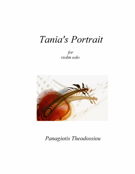 Free Sheet Music Tanias Portrait For Violin Solo