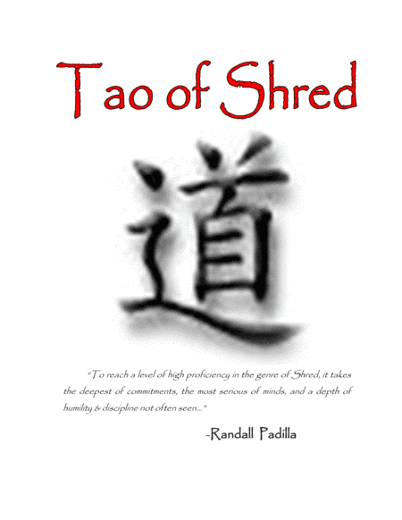 Free Sheet Music Tao Of Shred