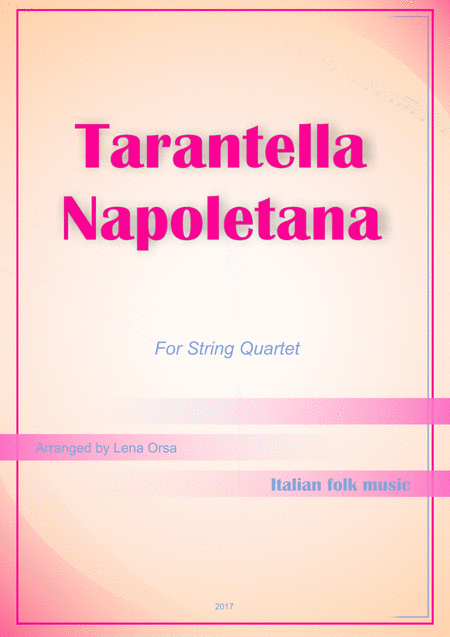 Free Sheet Music Tarantella Napoletana String Quartet