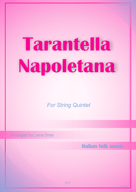 Free Sheet Music Tarantella Napoletana String Quintet