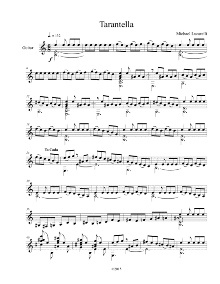 Free Sheet Music Tarantella