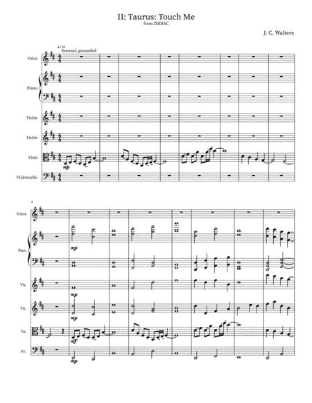 Taurus Touch Me Sheet Music