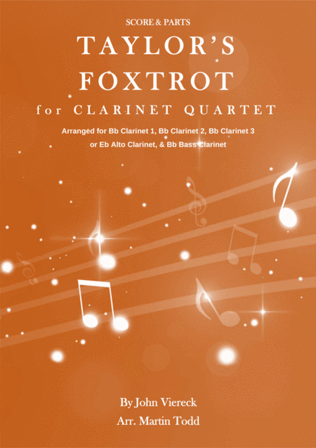 Free Sheet Music Taylors Quickstep For Clarinet Quartet