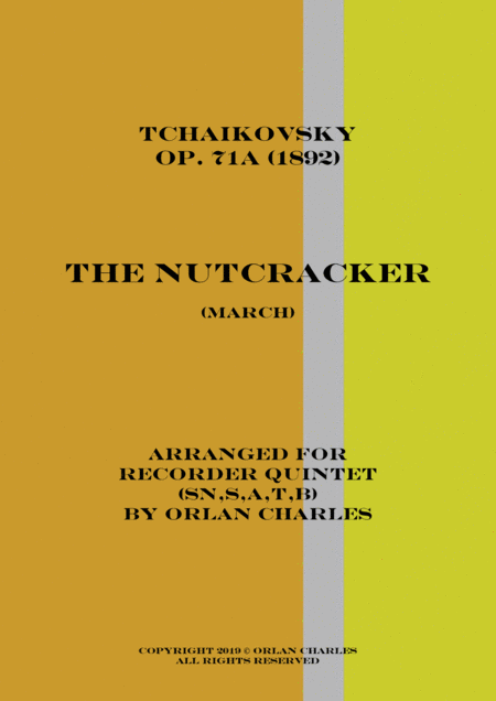 Tchaikovsky The Nutcracker March Sheet Music