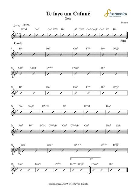 Te Fao Um Cafun Dominguinhos Partitura Para Acordeon Sheet Music For Accordion Sheet Music