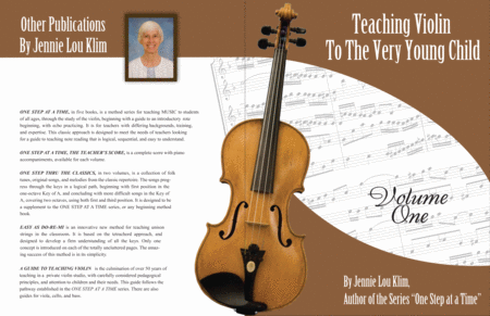 Teaching Violin To The Very Young Child Vol 1 Sheet Music