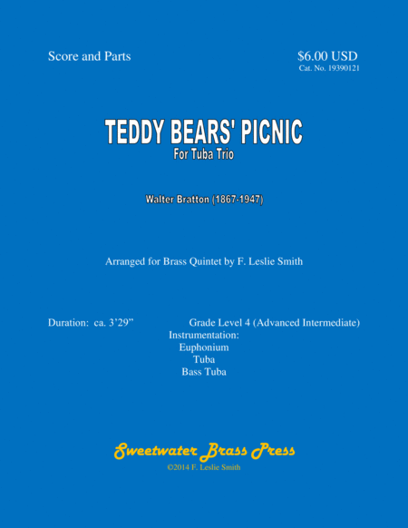 Teddy Bears Picnic For Tuba Trio Sheet Music