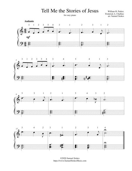 Tell Me The Stories Of Jesus For Easy Piano Sheet Music