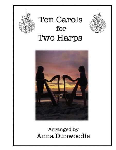 Ten Carols For Two Lever Harps Sheet Music