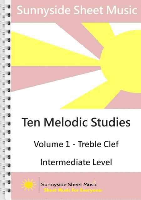 Free Sheet Music Ten Melodic Studies Volume 1