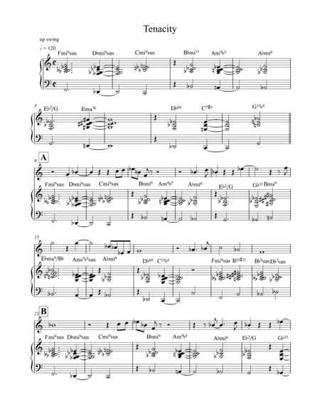 Free Sheet Music Tenacity