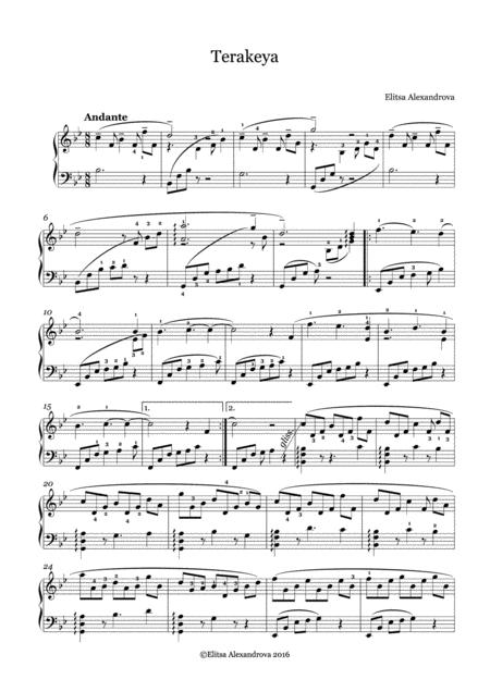 Free Sheet Music Terakeya