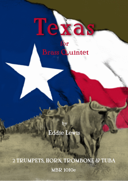 Texas For Brass Quintet By Eddie Lewis Sheet Music