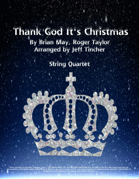 Thank God Its Christmas Sheet Music