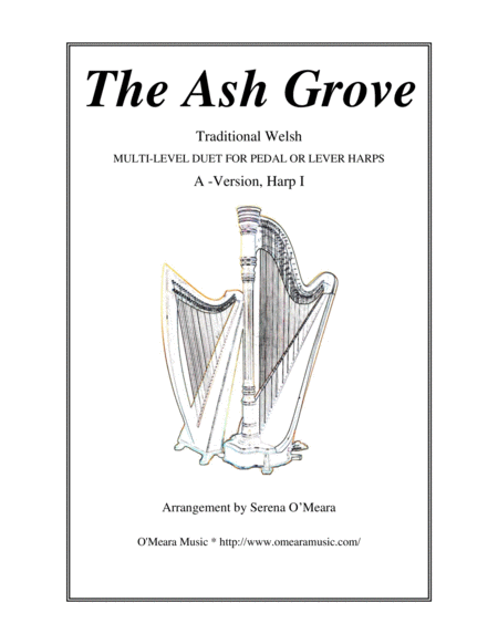 The Ash Grove A Version Harp I Sheet Music