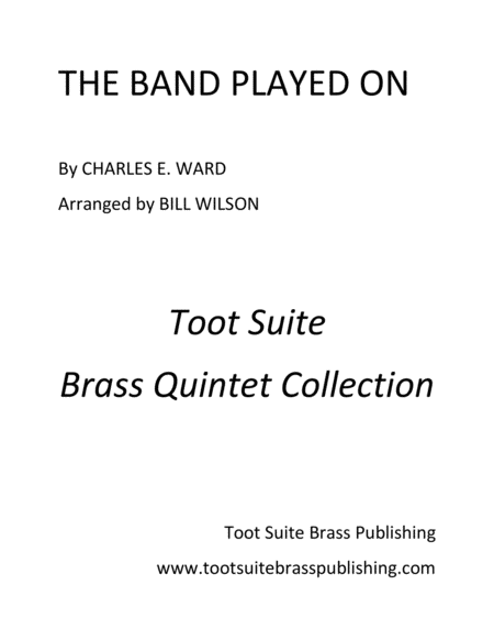 Free Sheet Music The Band Played On