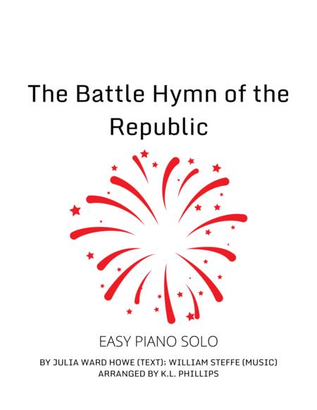 Free Sheet Music The Battle Hymn Of The Republic Easy Piano Solo